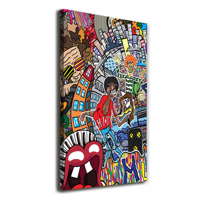 Music Collage - Wrapped Canvas Print