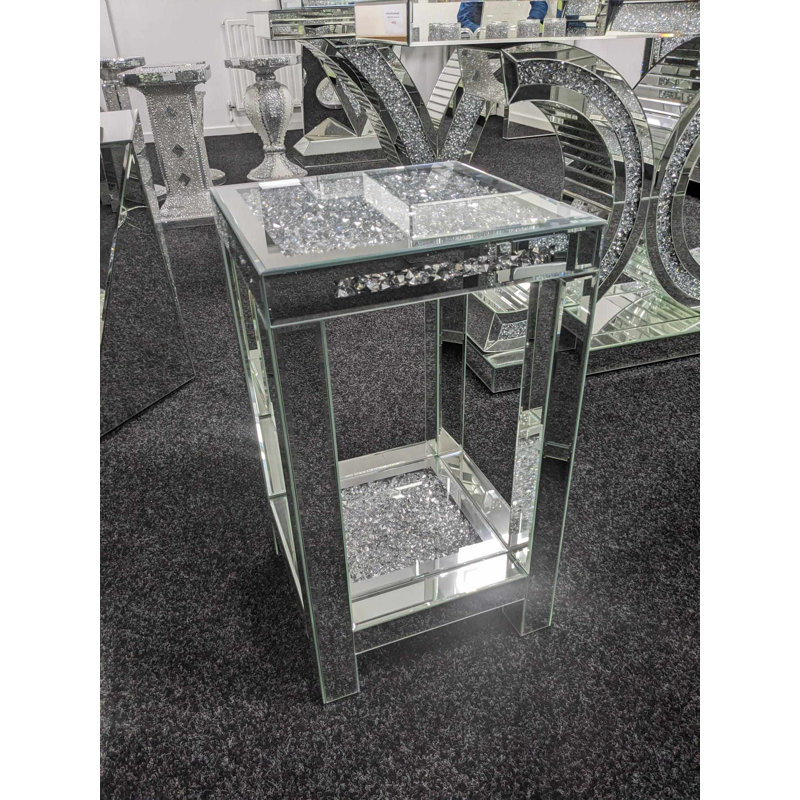 Nova Mirrored 2 tier End Table