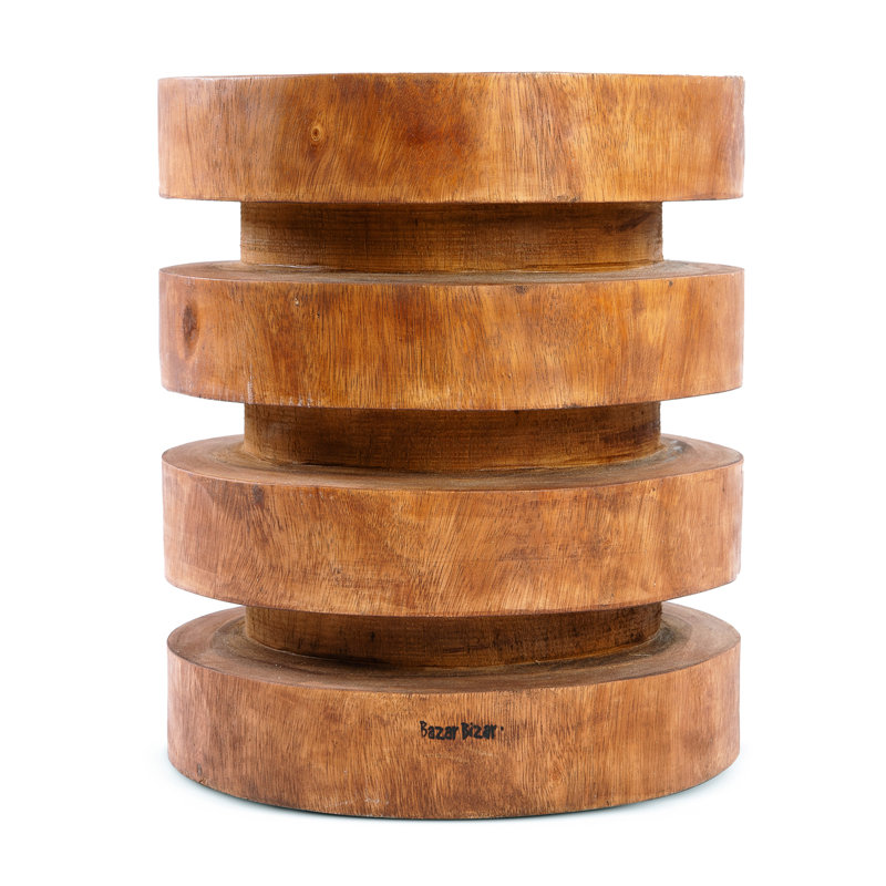 Barnys Solid Wood Accent Stool