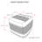 Grady 18"W Wool and Cotton Square Pouf-1811086377