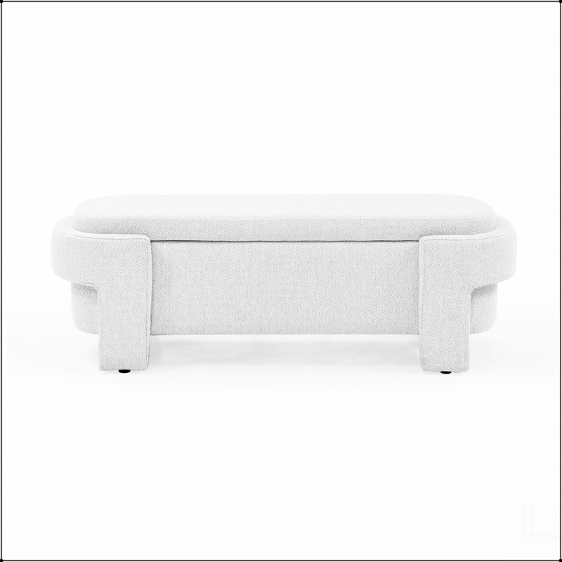 Banc rembourré avec grand espace de rangement pour le salon, le vestibule