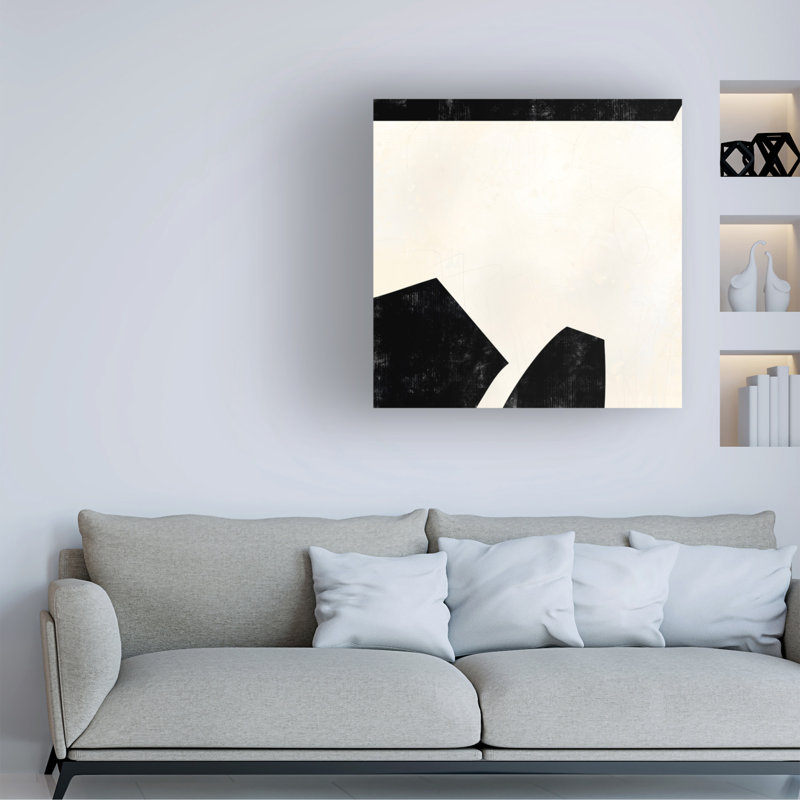 Art mural sur toile tendue - Laura Gibson, art mural «The Space entre V» pour le salon, la chambre à coucher ou le bureau - 35 x 35