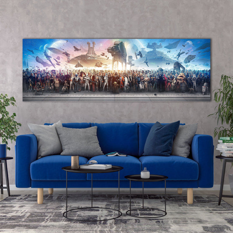 Toile de personnage Star Wars, art mural Star Wars, Impression sans cadre - papier, H 12 po x l 36 po