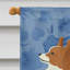 Caniche en polyester à 2 côtés 40 x 28 po standard welcome drapeau maison-957493169