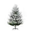 Arbre de Noël artificiel de 6 pieds, arbre de Noël à charnière en pin avec 795 branches réalistes, base en acier, ouverture automatique, vert