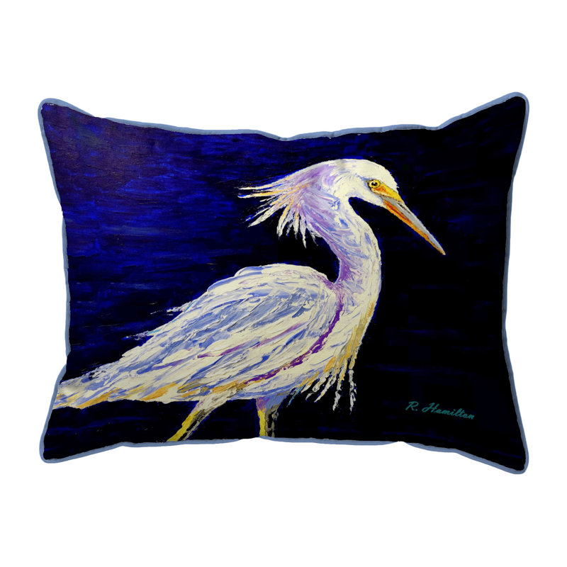 Coussin lombaire intérieur / extérieur Palette Snowy Egret