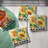 Sunflower Fields 4-Pack Tumbled Tile Stone Coasters