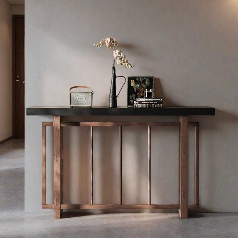 Table d'entrée Mid-Century, H 29,5 po x l 63 po x P 13,8 po