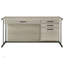 Bureau luge blanc et gris anthracite