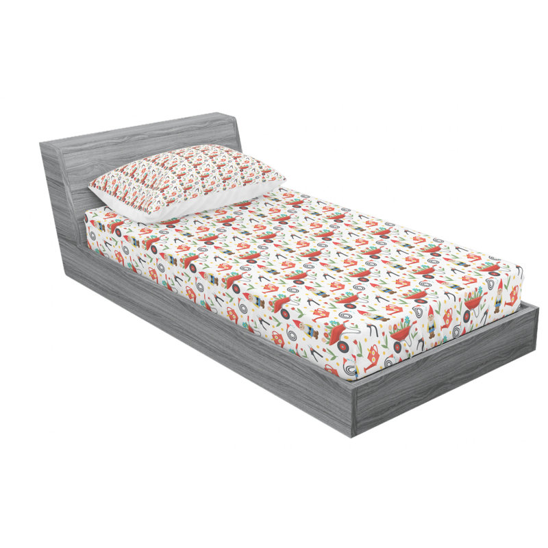 Microfiber Sheet Set, Twin Sheet Set with Fitted Sheet
