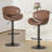 Modern Swivel Faux Leather Bar Stool-1578393036
