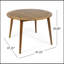 Table de salle à manger d'extérieur en bois d'acacia de 47 pouces Stamford, durable et résistante aux intempéries pour les rassemblements de patio-1651218707