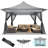 12x12 Outdoor Waterproof Gazebo, Pop Up Canopy Tent with Adjustable Height, UV Protection & Mosquito Net, Ideal for Parties, Camping, Weddings, and Backyard Events-108638941
