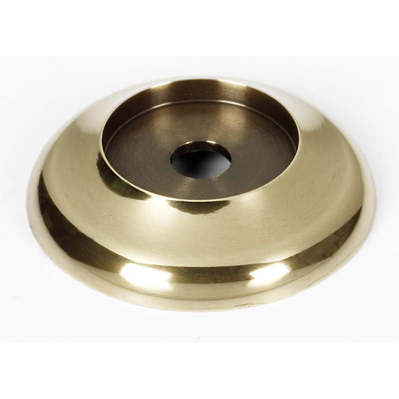 Metal Knob Backplate, Polished Antique