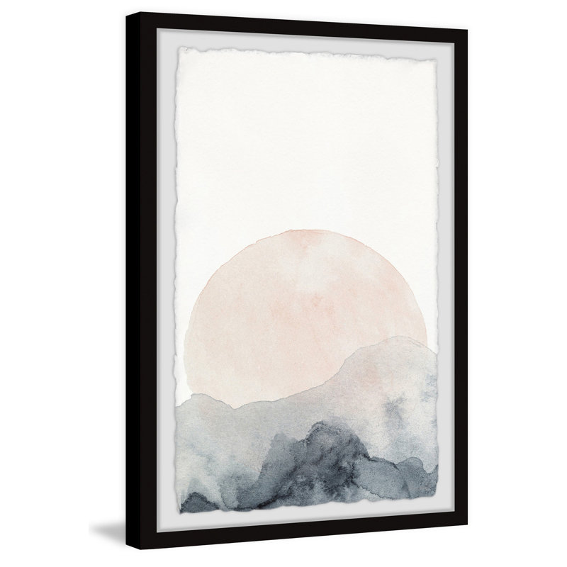 Almost Sunset - Single Picture Frame Painting, 30cm H x 20cm W x 3.81cm D