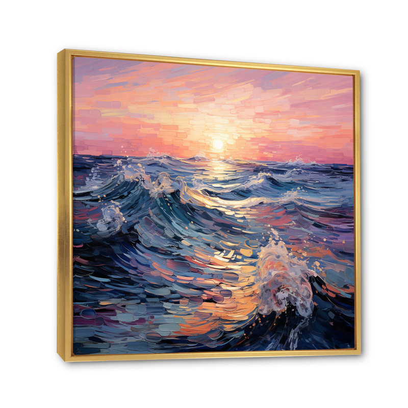 Zopyros tonalisme sérénade de la II - impression, Cadre flottant doré, H 36 po x l 36 po x P 1,5 po