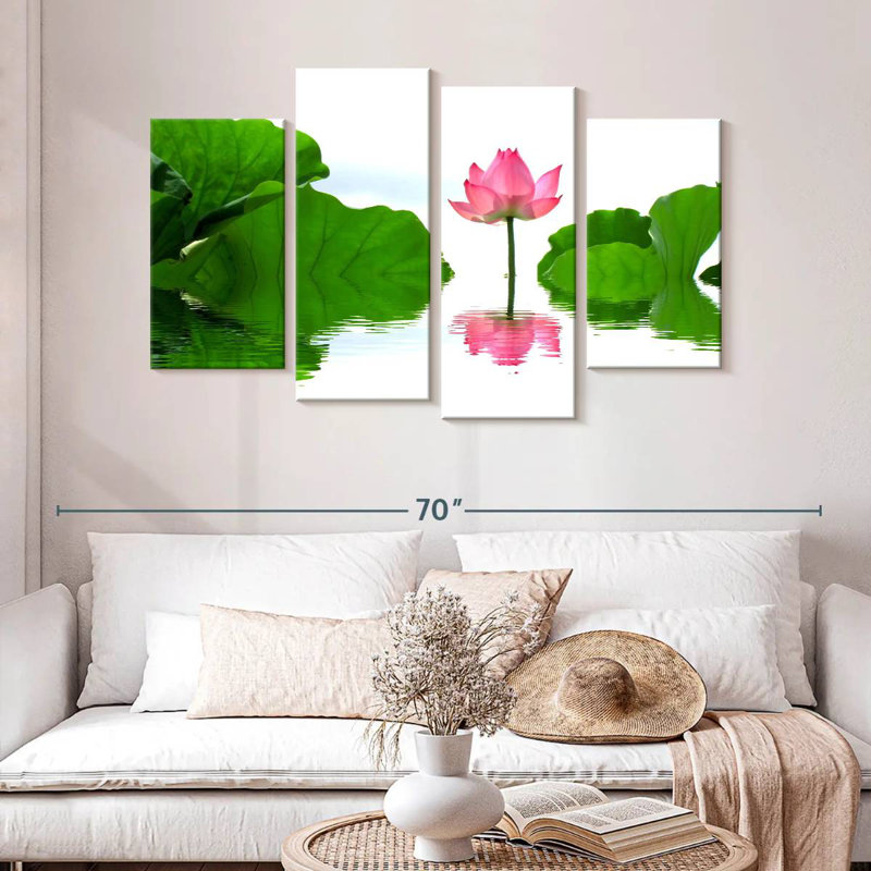 Harnek Serene Lotus, 32" H x 52" W