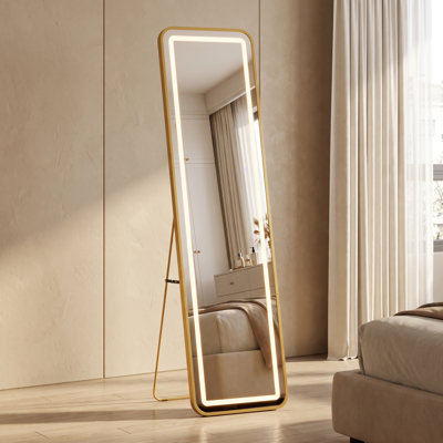 Glass Leaning Full Length Mirror