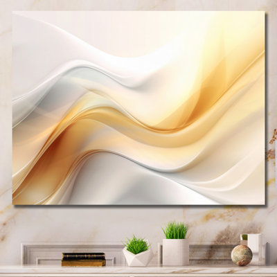 Or et blanc Fractal Tsunami V