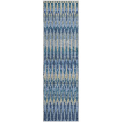 Premium Machine Washable Prisco Denim Rug