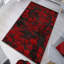 Tapis tissé élégant (4 x 6 pieds), 100% polyester, d'une hauteur de poils de 0,3 po | Pois antibactérien antidérapant en PVC | Lavable à la machine, impression numérique en 3D | Parfait pour le salon, la chambre à coucher et le bureau