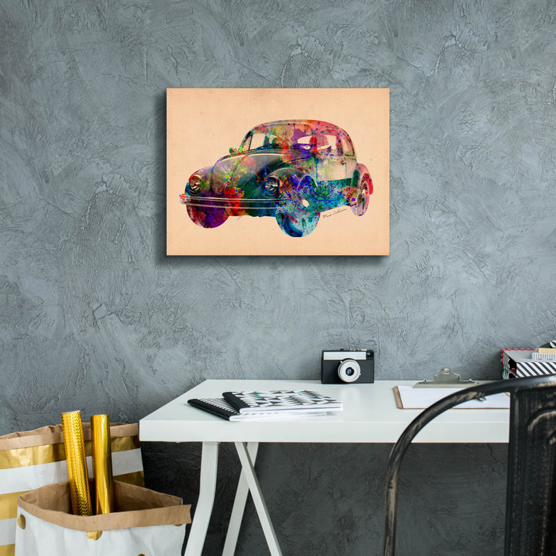 «Papier peint» par Mark Ashkenazi, art mural sur toile, H 12 po x l 16 po x P 0,75 po