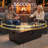  Outdoor Oversized Aluminum 4-piece Conversation Set With Firepit Table And 6-inch Cushion-182266634-182266629