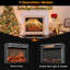 Wassim 22.8'' W Black Electric Fireplace Insert with 5118 BTU