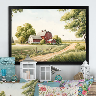 «Beautiful Barn in Spring VII», reproduction sur toile