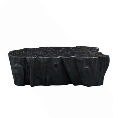 48.62 inch Unique Shape Coffee Table Sturdy Fiberglass Tea Table for Living Room