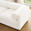 Chenille blanche 2 avec rangement : Assise douce et élégante, design ergonomique, style raffiné