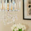 23 cm H Empire Lamp Shade ( Clip On ) in Silver