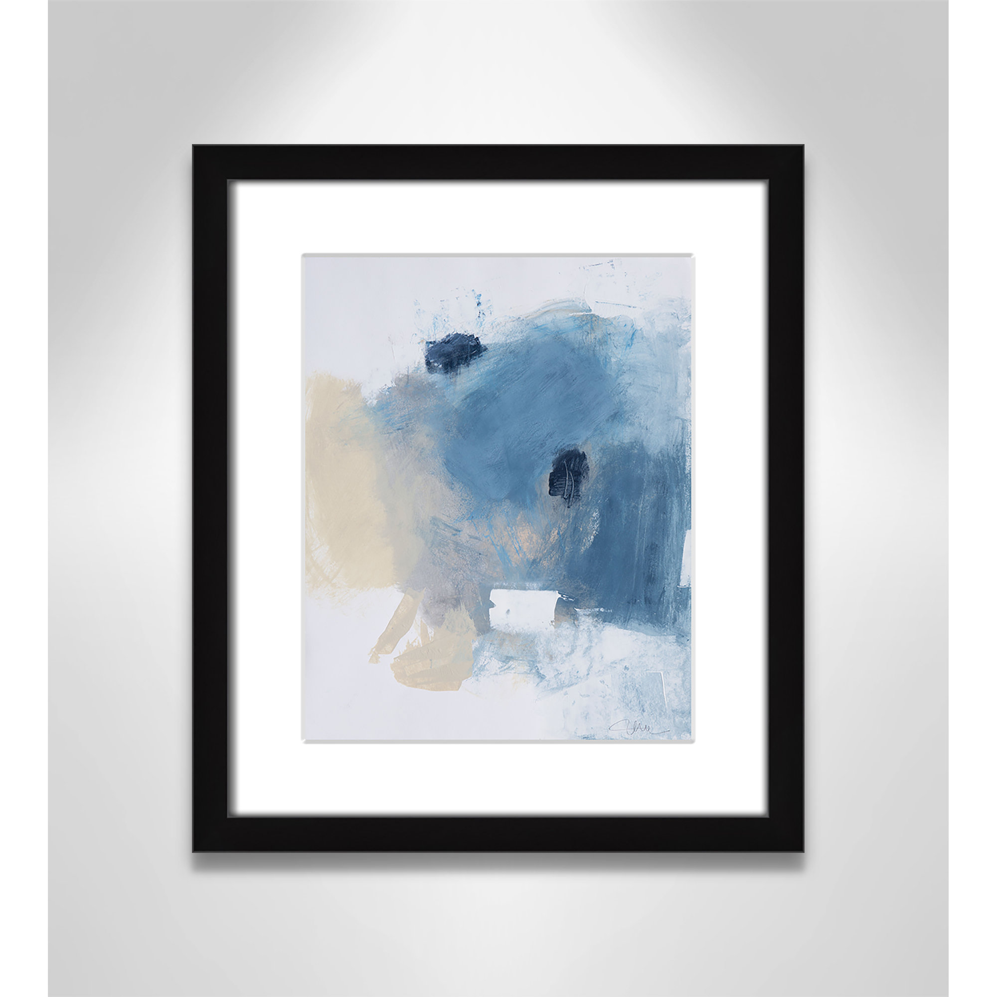 Coastal Carnival I Print by Casa Fine Arts, 15" H x 13" W x 1.25" D, Black Single Picture Framed Paper, White