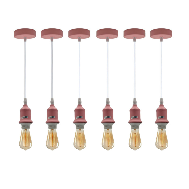 Iymona 6 - Light Single Pendant, Pink