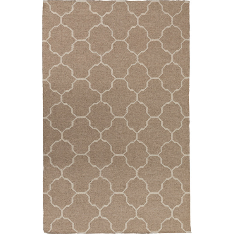Duda Geometric Wool Hand Woven Area Rug, Rectangle 170 x 240cm