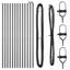 Vidaxl Fence Posts 13 Pcs Diameter32 Mm Galvanised Steel-114618816-114618813