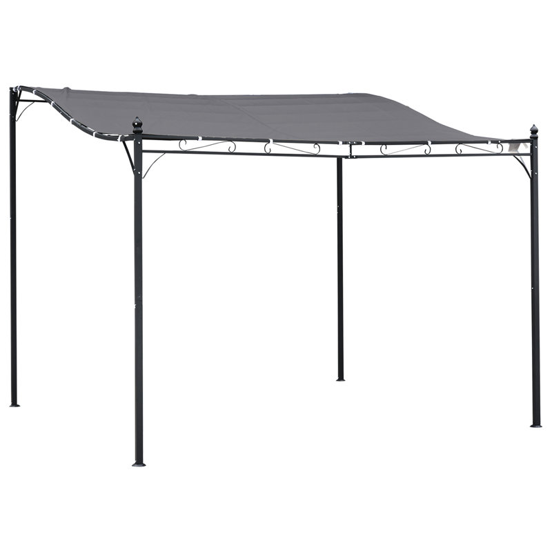 10' x 12' Outdoor Pergola Gazebo, Gray