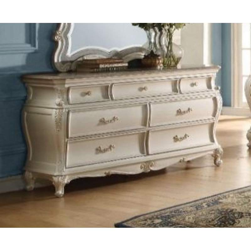 Commode Greory avec plateau en marbre
