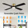 Assemgul 60'' Ceiling Fan with LED Lights