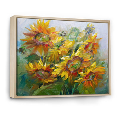 Tournesol jaune - reproduction sur toile