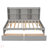 Full Bed With Side Bookcase, Drawers