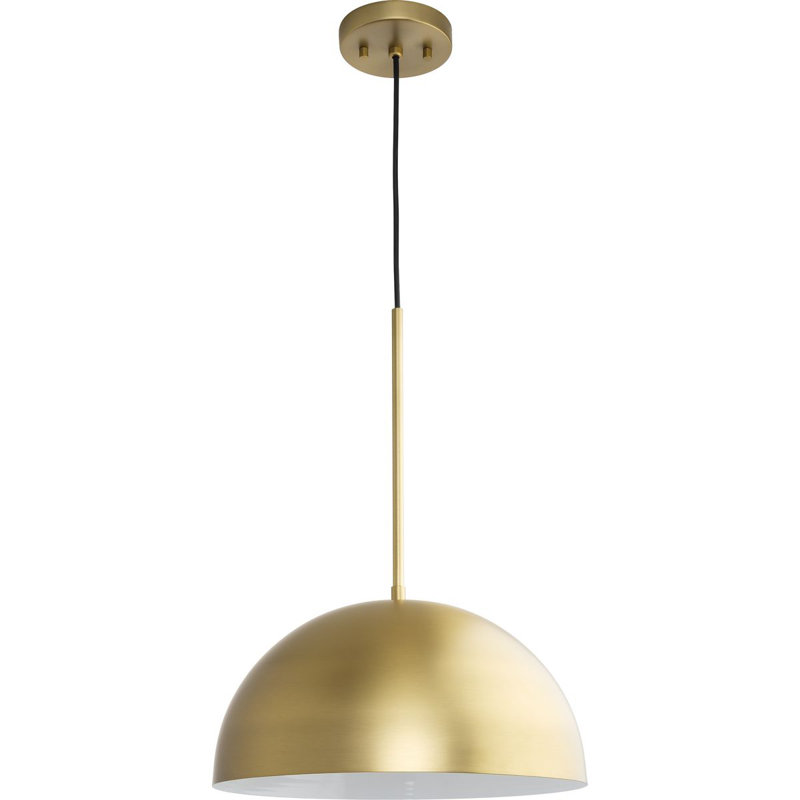 Ashantae 1 - Light Dome Pendant, 120.5" H x 15.75" W x 15.75" D, Brushed Gold