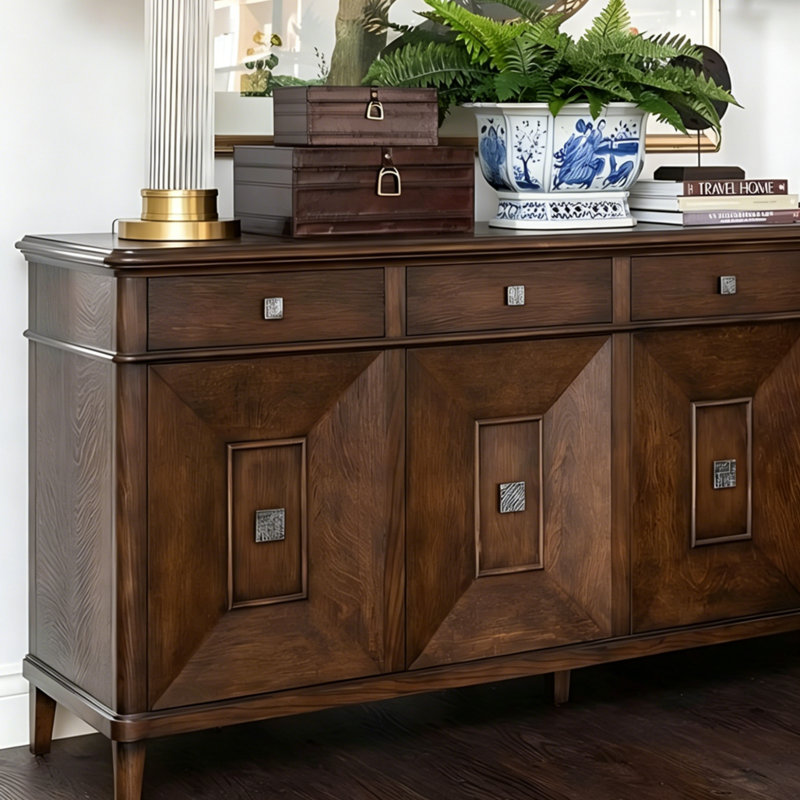 Large-Capacity Retro Sideboard