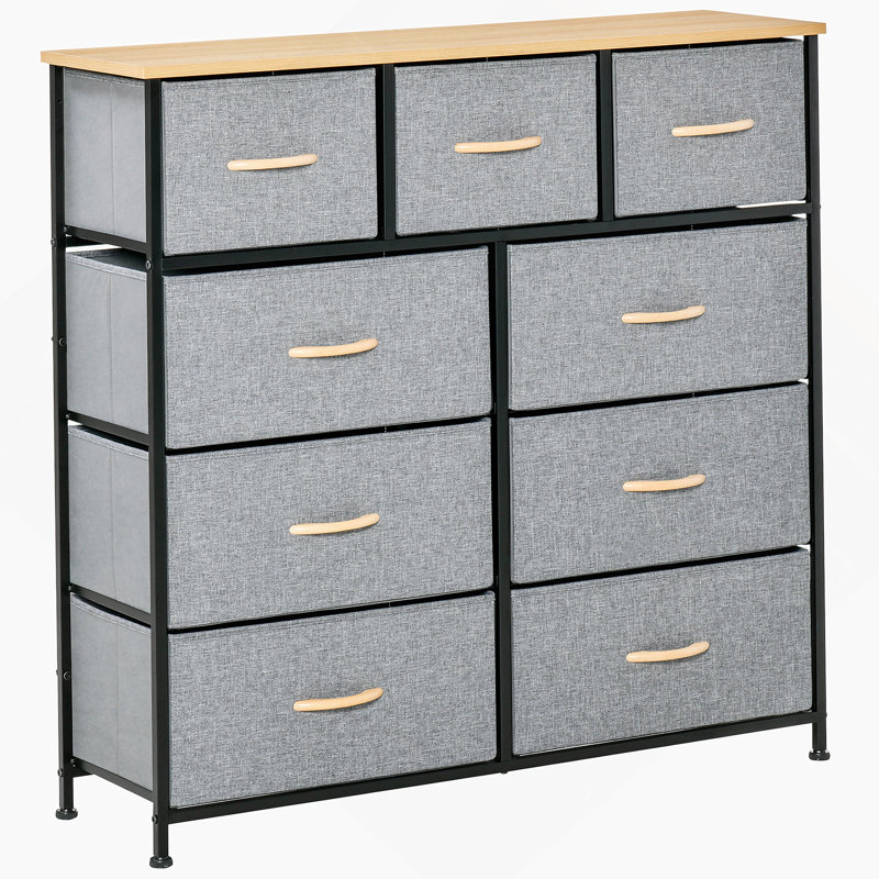 Commode verticale en métal avec 9 tiroirs