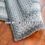 Tapis tressé  / intérieur / extérieur blanc / ivoire / argent / gris lavable-1795391586