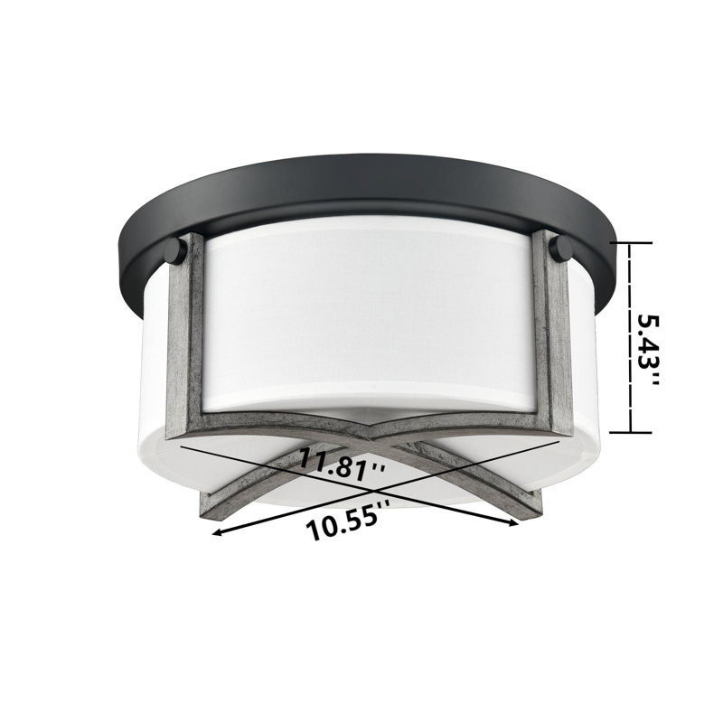 Biaselli Linen LED Flush Mount