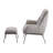 Washington Upholstered Accent Chair with Ottoman-96830461