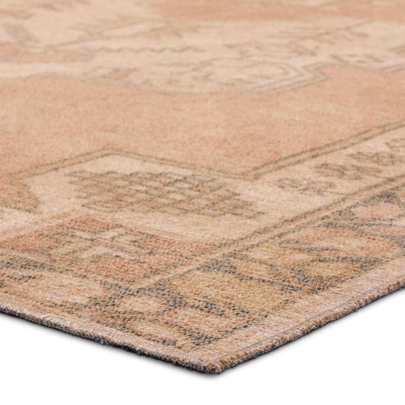 Vibe by Bungalow Rose Nico Powerloomed Medallion Area Rug, Rectangle 5' x 8'
