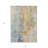 3' X 5' Linen Teal Blue And Copper Abstract Washable Indoor Outdoor Area Rug