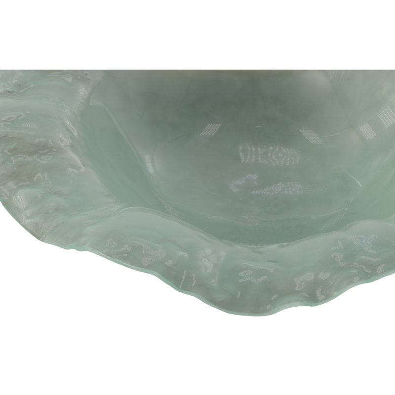 Bol décoratif en verre givré Bednar sur pied, Grand